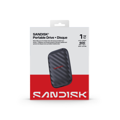01 SSD EXTERNO PORTATIL SANDISK E10 1TB USB-C GRAFITE - SDSSDE10-1T00-G25