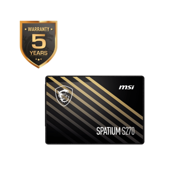 01 SSD MSI SPATIUM 480GB S270 SATA3 2,5 7MM LEITURA 500MB/S GRAVACAO 450MB/S