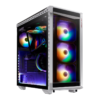 GABINETE GAMER MICRO ATX/ ATX/ MINI ITX/ E-ATX SEM FONTE BATTLECRUISER-WHCWW BRANCO XPG