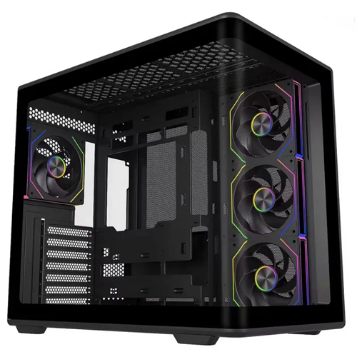 01 GABINETE GAMER MINI ITX / MINI DTX / MICRO ATX, ATX SEM FONTE ELITE 600 PRETO/ARGB COOLER MASTER