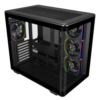 02 GABINETE GAMER MINI ITX / MINI DTX / MICRO ATX, ATX SEM FONTE ELITE 600 PRETO/ARGB COOLER MASTER